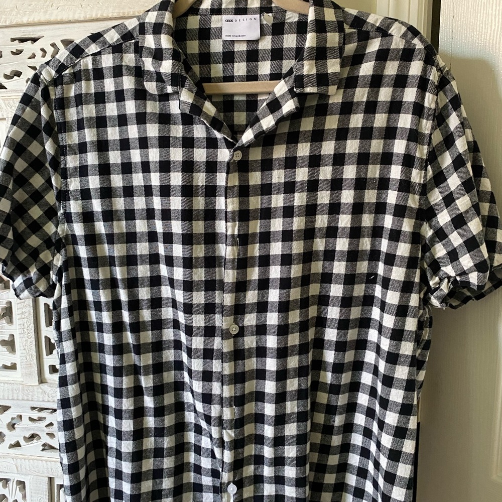 Asos checkers print shirt